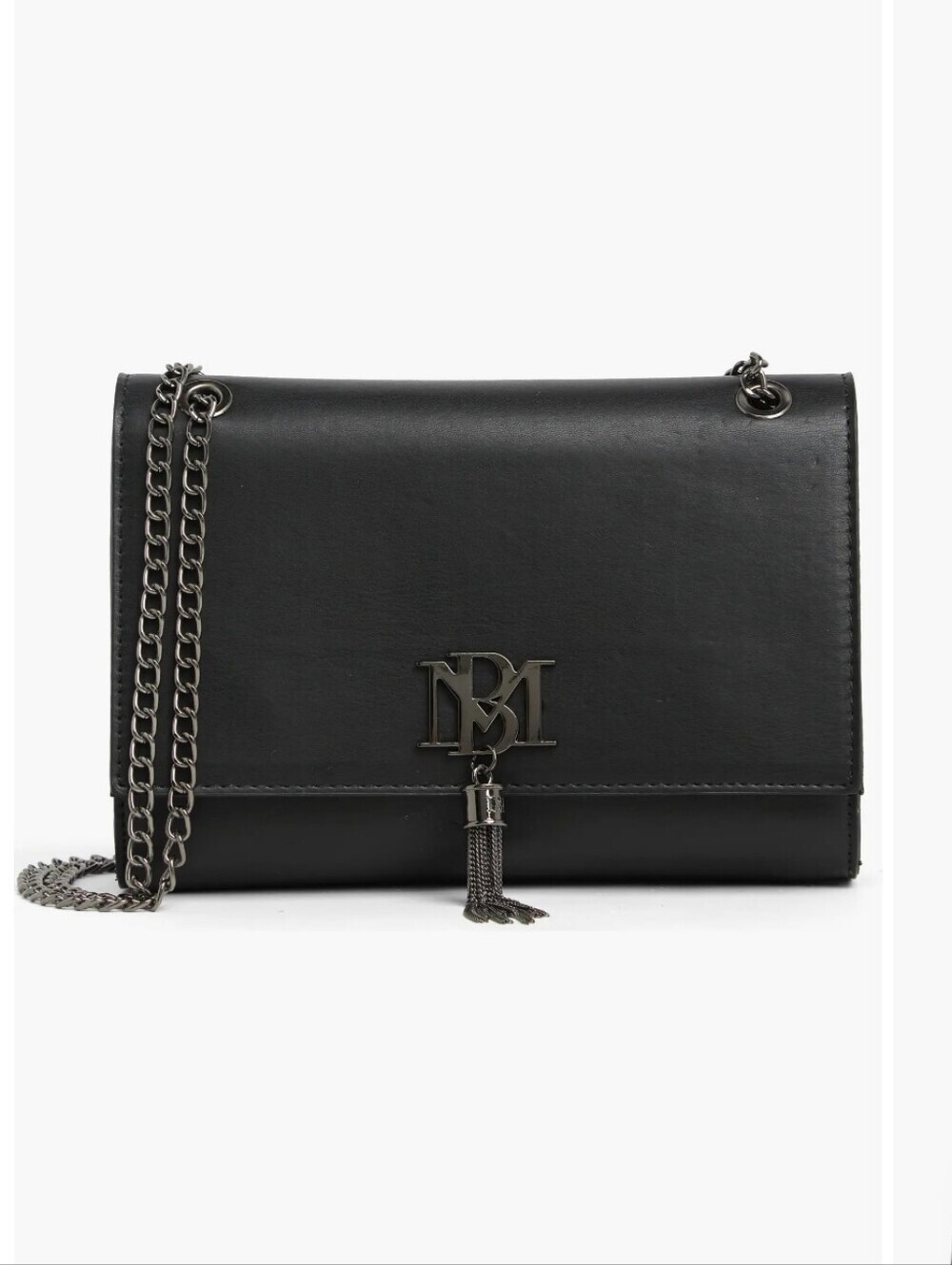 Badgley Mischka Black Tassel Crossbody Bag